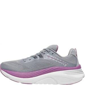 NEW SAUCONY women's hurricane 24 shoe in gray/purple